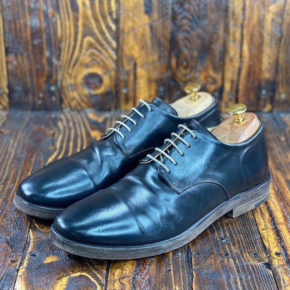 Roberto Del Carlo Other - Del Carlo 101 Men's Black Leather Lace up Shoes Size 41.5 / US 8.5 Made in Italy